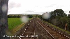 268500: Milepost 268½: Cab-view video still (northbound)"
