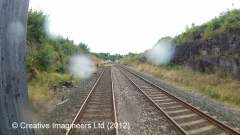 269200: Platelayers' Hut: Cab-view video still (northbound)