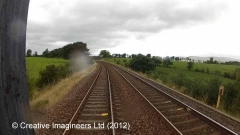 270750: Milepost 270¾: Cab-view video still (northbound)"