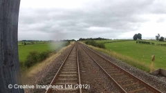 SCRCA structure 271260: Platelayers' Hut: Cab-view video still (northbound)