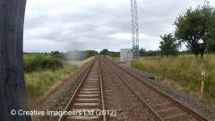  271500: Milepost 271½: Cab-view video still (northbound)"