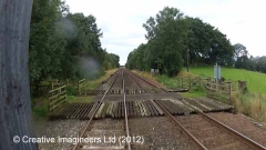 Cab-view image: Level Crossing (occupation)