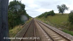 272130: Bridge SAC/216 - Upper Griseburn (occupation): Cab-view still northbound
