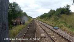 272150: Platelayers' Hut: Cab-view video still (northbound)