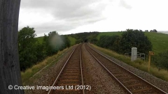 273000: Milepost 273: Cab-view video still (northbound)