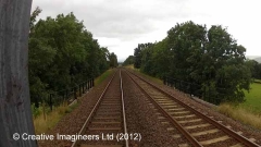 274650: Bridge SAC/228 - Allan's (occupation): Cab-view video still (northbound)
