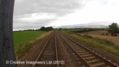 275410: Gradient Post (level / 176 rising): Cab-view video still (northbound)