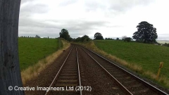 276500: Milepost 276½: Cab-view video still (northbound)"