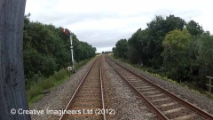 277740: Platelayers' Hut: Cab-view video still (northbound)