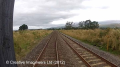 279000: Milepost 279: Cab-view video still (northbound)
