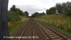 279440: Platelayers' Hut: Cab-view video still (northbound)