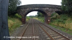 279730: Bridge SAC/251 - Tofts: Cab-view video still (northbound)