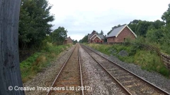 280150: Long Marton Station - Barrow Crossing (Abolished): Cab-view video still 