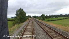 281090: Platelayers' Hut: Cab-view video still (northbound)
