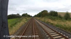 282260: Platelayers' Hut: Cab-view video still (northbound)
