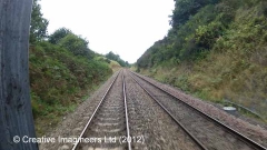 283930: Fog Hut: Cab-view video still (northbound)