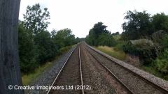 284170: Platelayers' Hut: Cab-view video still (northbound)