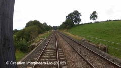 284550: Bridge SAC/275 - Haigh End / Haigh Lane (occupation): Cab-view video