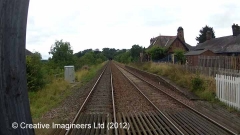 284720: Culgaith Station - Passenger Platform (Up): Cab-view video still