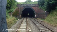 285590: Wastebank Tunnel South Portal (Bridge: Cab-view video still (northbound)