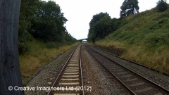 286080: Platelayers' Hut: Cab-view video still (northbound)