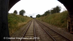287000: Milepost 287: Cab-view video still (northbound)