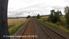 287760: Culvert (1' 6" diameter): Cab-view video still (northbound)