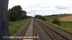 287950: Langwathby Station - Lie-by siding (Down): Cab-view video still 