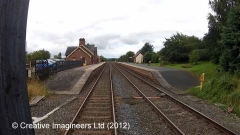 288255: Langwathby Station - Barrow Crossing (Abolished): Cab-view video still 