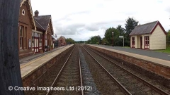 288270: Langwathby Station - Waiting Room (Up): Cab-view video still (northbound