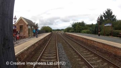 288305: Langwathby Station - Waiting Room: Cab-view video-still (northbound)