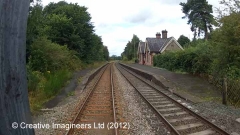 289610: Little Salkeld Station - Barrow Crossing: Cab-view video-still 
