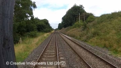 290410: Fog Hut: Cab-view video-still (northbound)