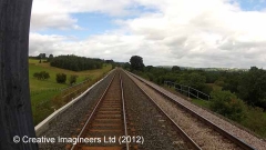 291880: Platelayers' Hut: Cab-view video-still (northbound)