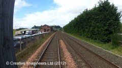 292770: Lazonby & Kirkoswald Station - Lie-by siding (Up):Cab-view video-still 