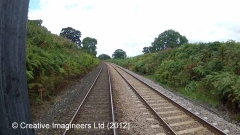 293420: Gradient Post (176 falling/165 rising):Cab-view video-still (northbound)