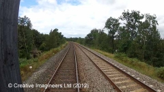 293580: Culvert (2' 0" diameter): Cab-view video-still (northbound)
