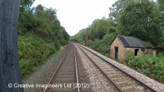 294010: Platelayers' Hut: Cab-view video-still (northbound)