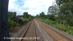 294360: Platelayers' Hut:Cab-view video-still (northbound)