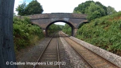 294550: Bridge SAC/313 - Sampson's Chambers :Cab-view video-still (northbound)