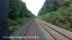 295000: Milepost 295: Cab-view video-still (northbound)