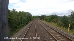 297250: Milepost 297¼: Cab-view video-still (northbound)"