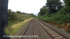 297500: Milepost 297½: Cab-view video-still (northbound)"