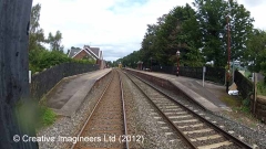 298100: Armathwaite Station - Passenger Platform (Down): Cab-view video-still