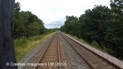 298890: Platelayers' Hut: Cab-view video-still (northbound)