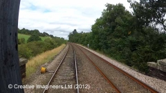 299120: Fog Hut: Cab-view video-still (northbound)