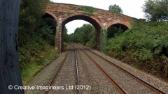 299300: Bridge SAC/327 - Low House: Cab-view video-still (northbound)