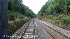 300250: Milepost 300¼: Cab-view video-still (northbound)"