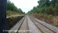 300520: Fog Hut: Cab-view video-still (northbound)