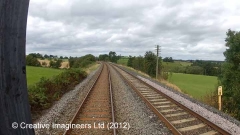 301500: Milepost 301½: Cab-view video-still (northbound)"
